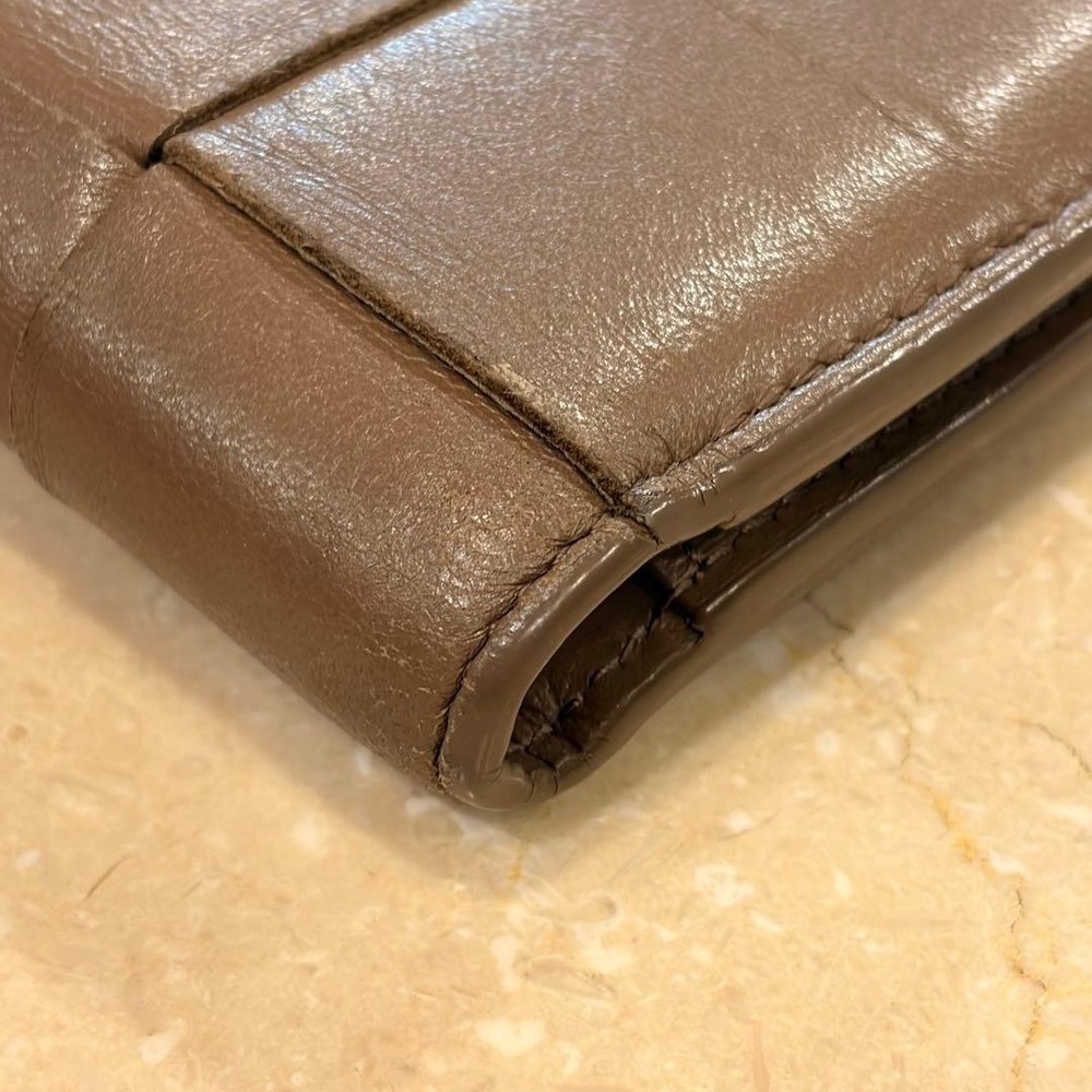 BOTTEGA VENETA Brown Bi-Fold Wallet with Box