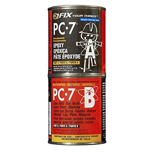PC Products PC-7 Epoxy Adhesive Paste Two-Part Heavy Duty 4 lb in Two Cans