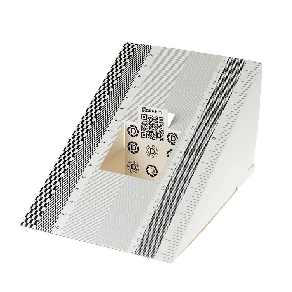 Lens Focus Calibration Tool Alignment Ruler Folding CardPack of 2