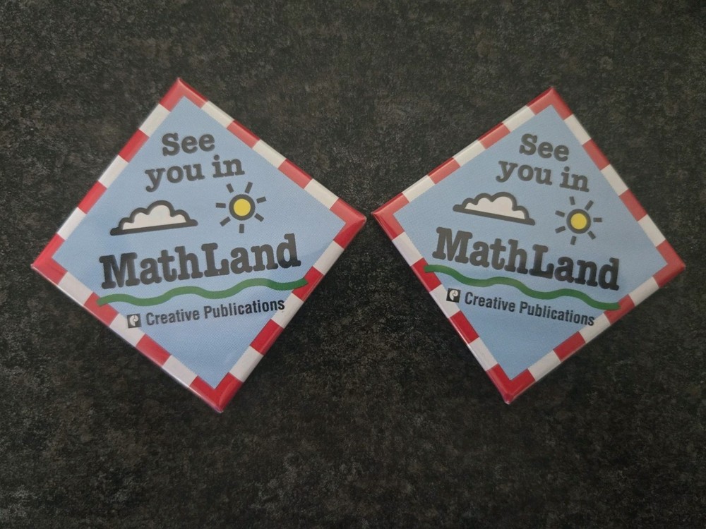 "See You In MathLand" Creative Publications 2 Pins