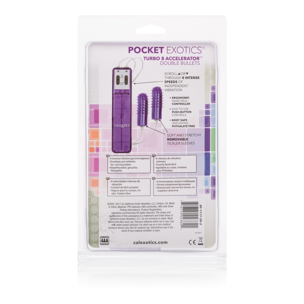 Calexotics Turbo 8 Accelerator Double Bullets Vibrator Hp-Se1117202