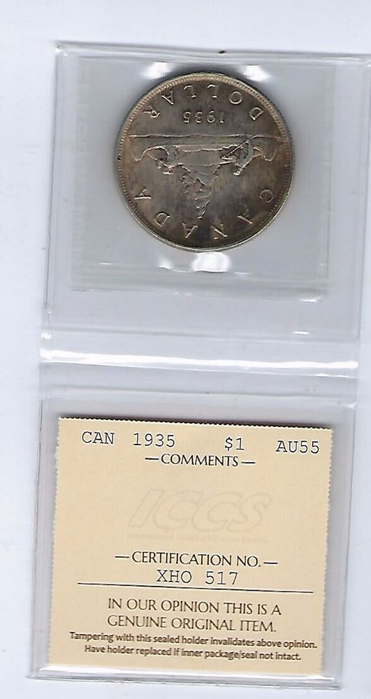 1935 $1 ICCS Graded AU++