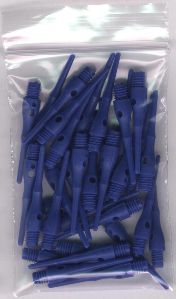 33 BLUE Dart Master Soft Tip Points: 1.25in. length: For Soft Tip Darters
