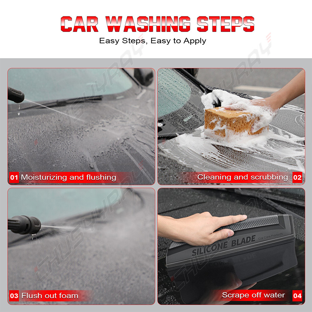 Non-Scratch Flexible Silicone Handy Squeegee Car Wrap Tools Water Window Wiper