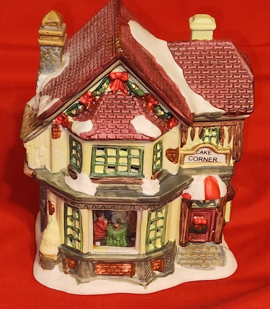 Ceramic Holiday House Display Ornament