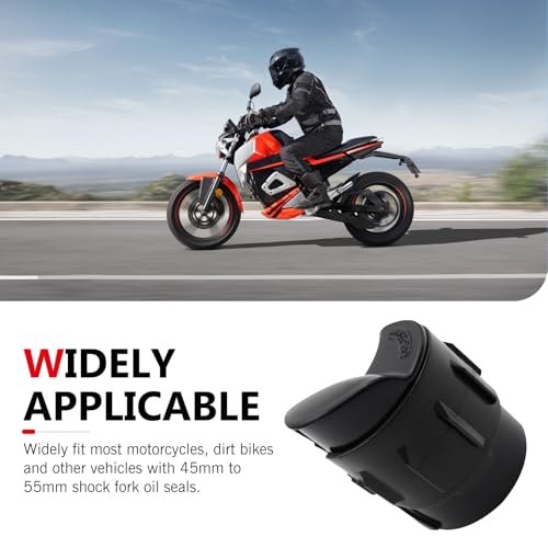 Motorcycle Fork Seal Cleaner Tool, Front Fork Shock Absorber 1 PC Black