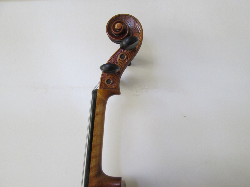 4/4 Violin Stradivarius Tiger Flame Maple Master Hand Carve Pattern 7#