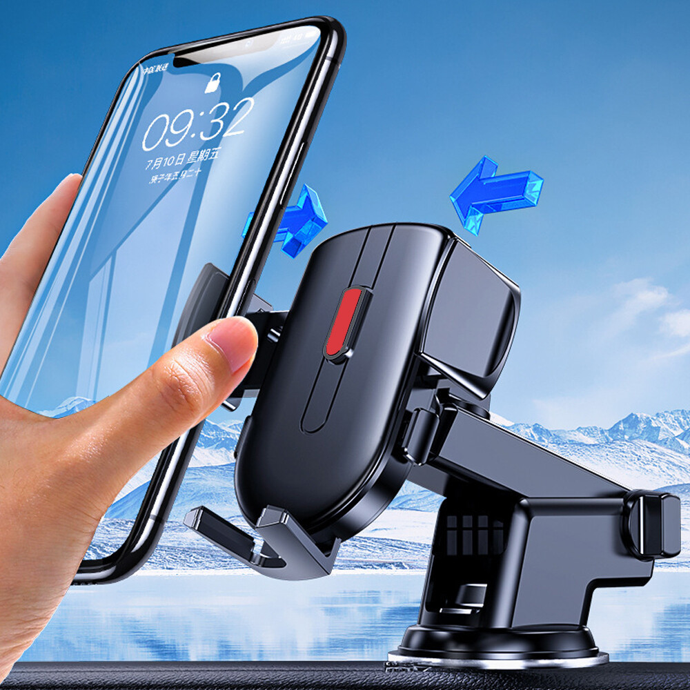 Universal 360° Car Mount Holder Stand Windshield Dashboard For Mobile Phone GPS