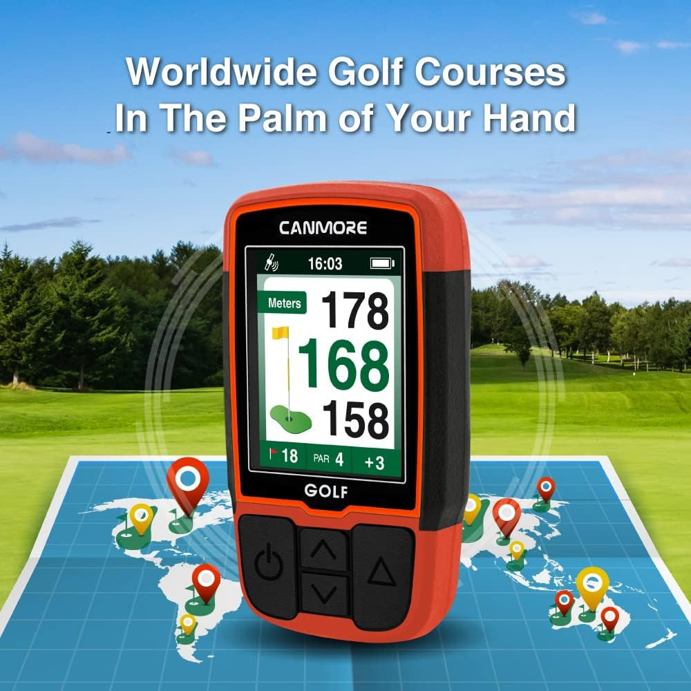 Preceding HG200 Handheld GPS Golf Device (Orange_Preceding)