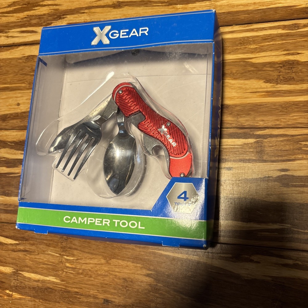 X Gear - Camper Tool, 4 Tools. Stainless Steel