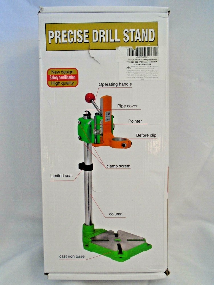 High Precision Electric Power Drill Press Stand Table 0-90 Degree Rotating Frame