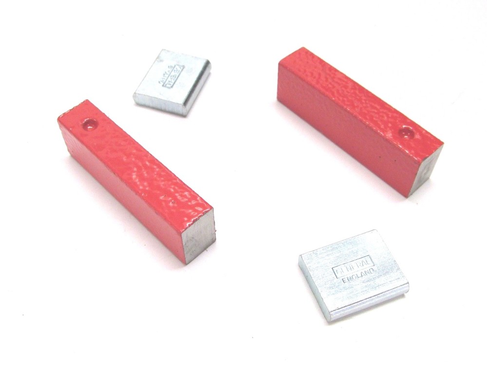NEW! GENERAL TOOLS ALNICO BAR MAGNET, PAIR, 2" RECTANGULAR, No. 373-2