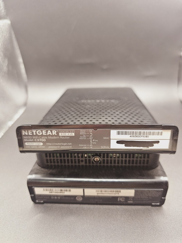 Netgear C3700 WiFi Cable Modem Router No Cable