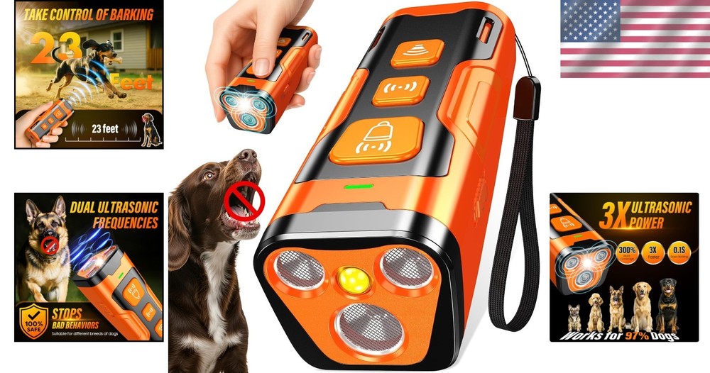 6-in-1 Training Modes Dog Bark Control