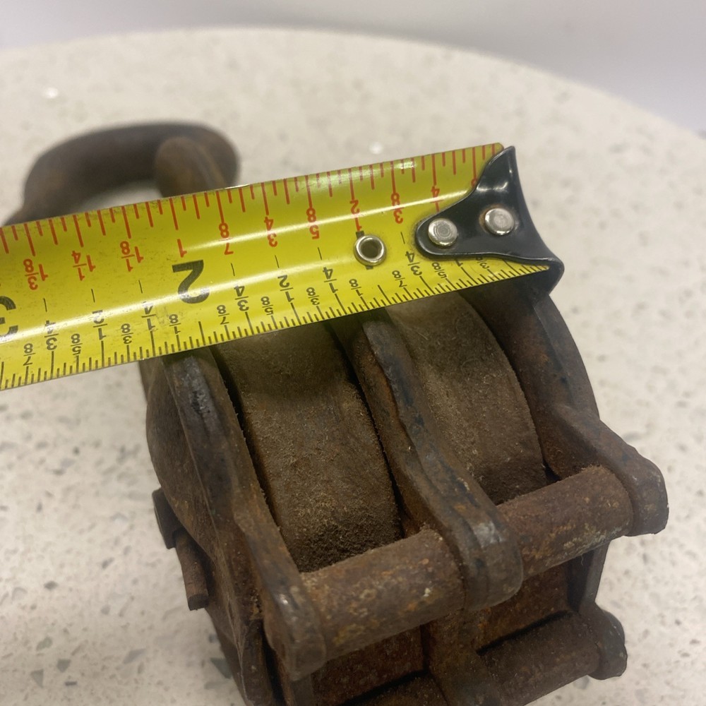 Vintage Iron Block Pulley