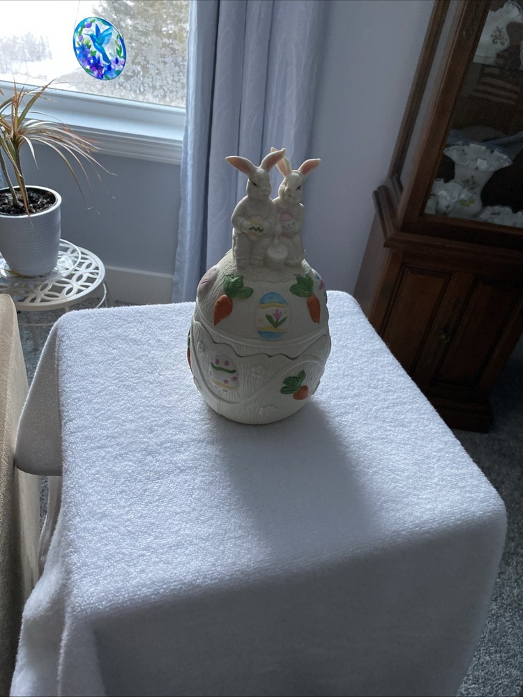 Bunny Egg Covered Candy Box By World Bazaar Jade Collection