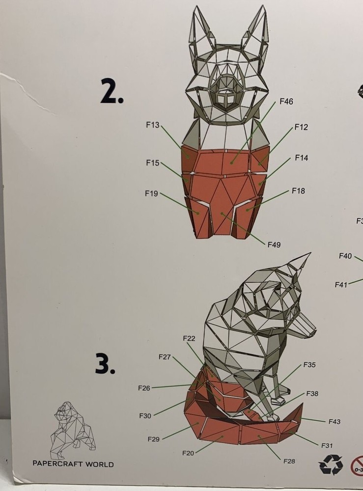 3D Papercraft Model-Fox -FOXTOR