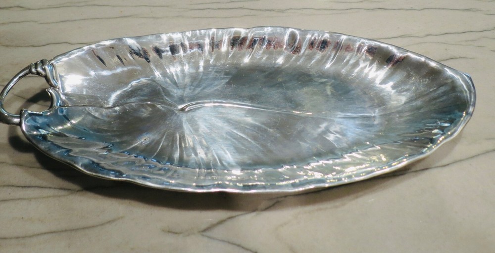 Sterling Silver Black Star & Gorham Leaf Dish design 304 grams