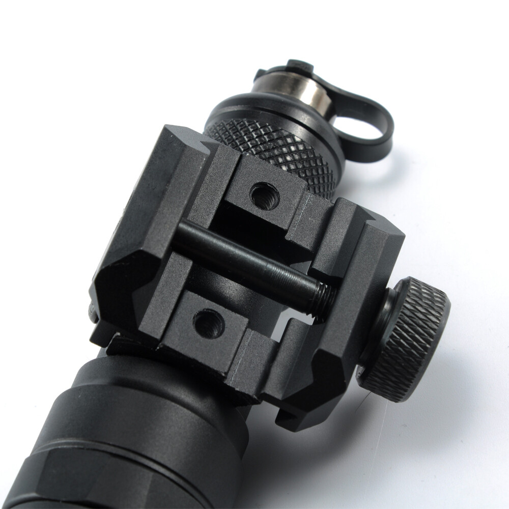 Mini Light Tactical LED Flashlight Rail Mount Press Switch Tail for M300B M600B