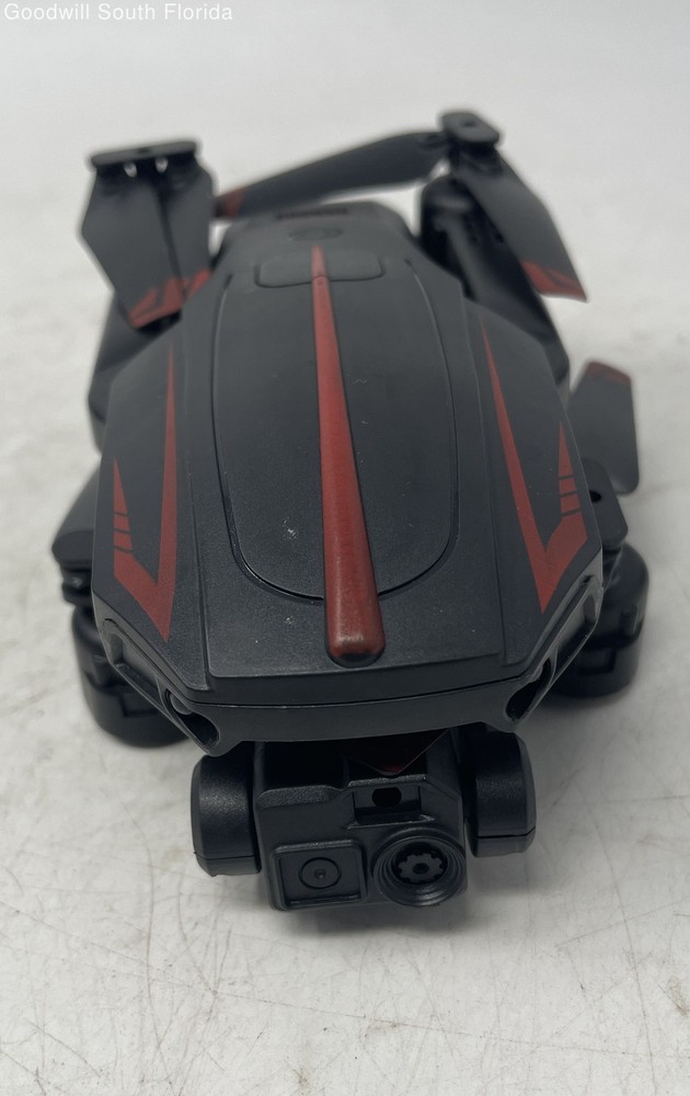 Black Remote Controller Folding Drone Pliant With Accessories Not Tested