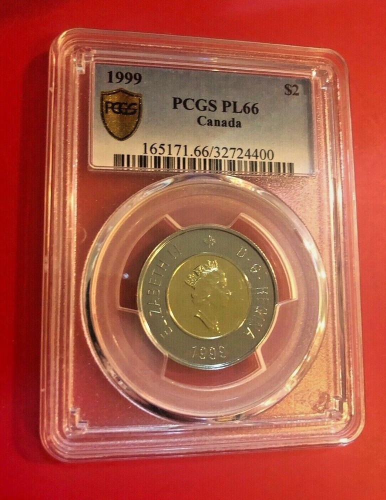 1999 $2 PCGS PL 66 CANADA BEAUTIFUL