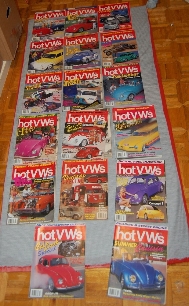 17 Vintage issues - hot VWs magazines 1993-1994(E)