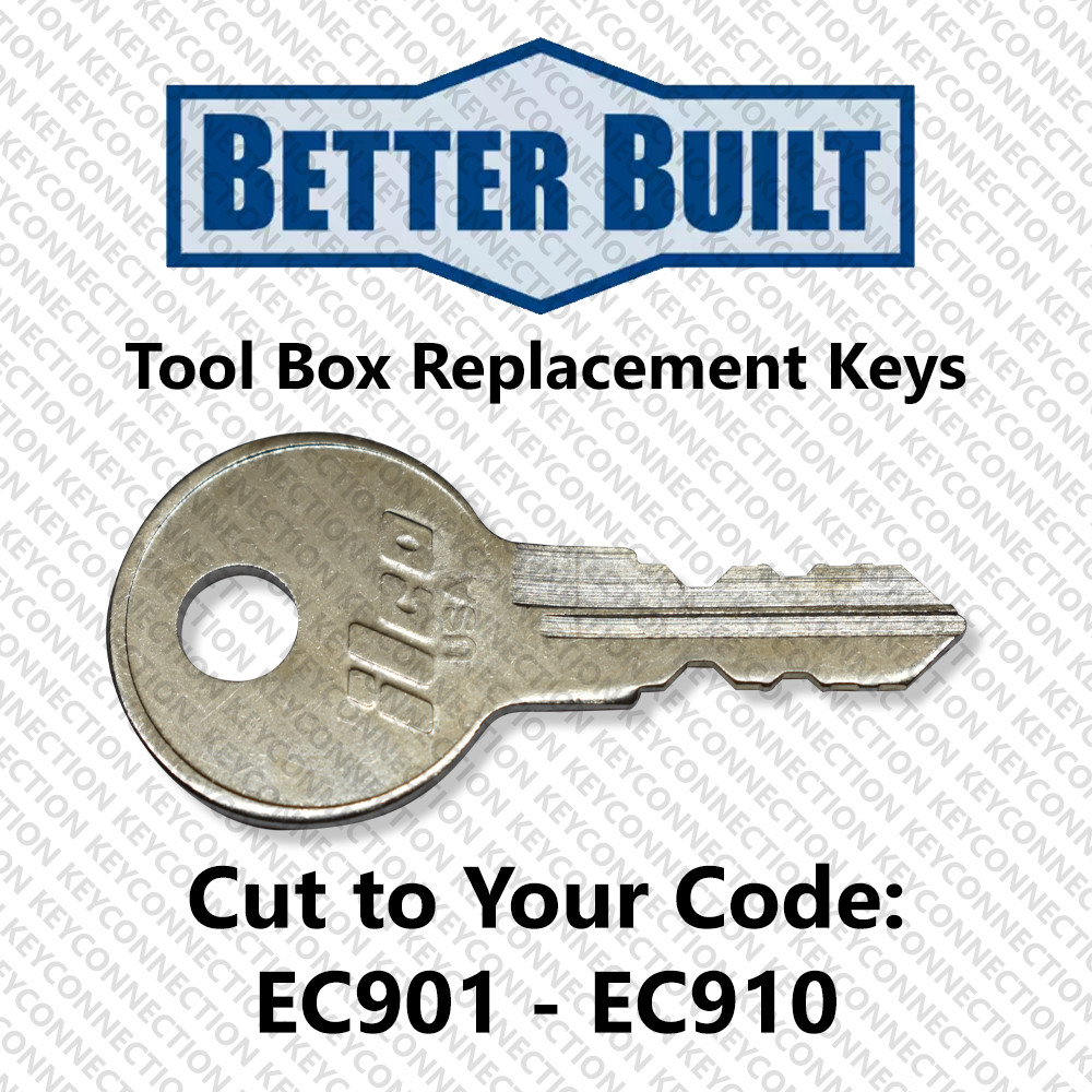 Better Built Tool Box Key Cut to Your Code EC901 - EC910