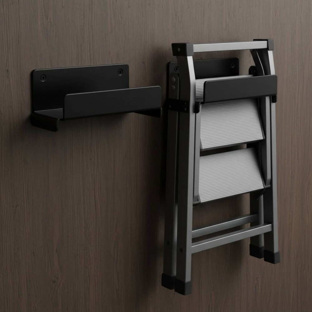 2 Pieces Heavy Duty Ladder Hook Easy Installation Garage Storage Bracket