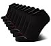 Reebok Mens Low Cut Socks - 8 Pack Stretch Performance Basic No Show - Flat Athl