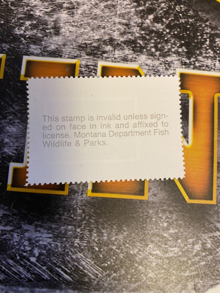 1995 Montana State Duck Stamp,