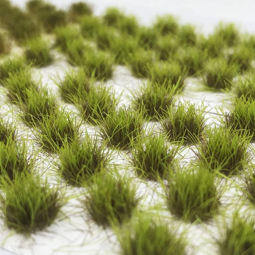 Static Grass Tuft Model Kit Scenery Terrain & Tweezers for Grass Modeling 128pcs
