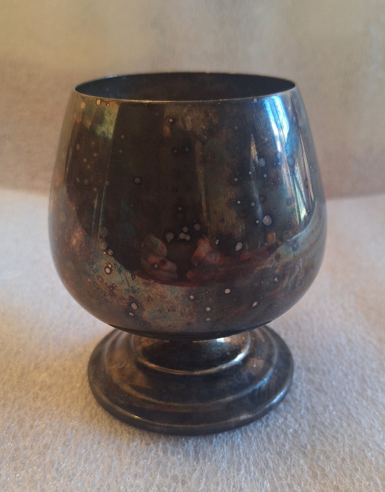 Wm. Rogers & Son Silver Plate Brandy Snifter Cordial Footed Cup