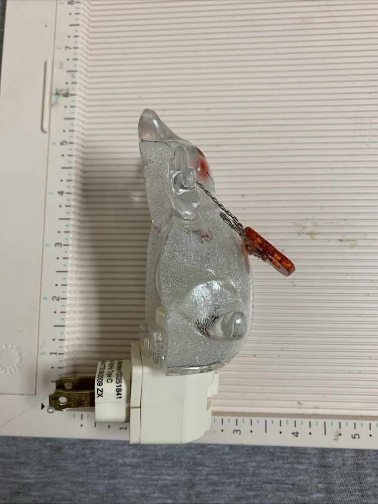 Vintage 2008 Eulit Acrylic Halloween Boo Ghost Nightlight Working