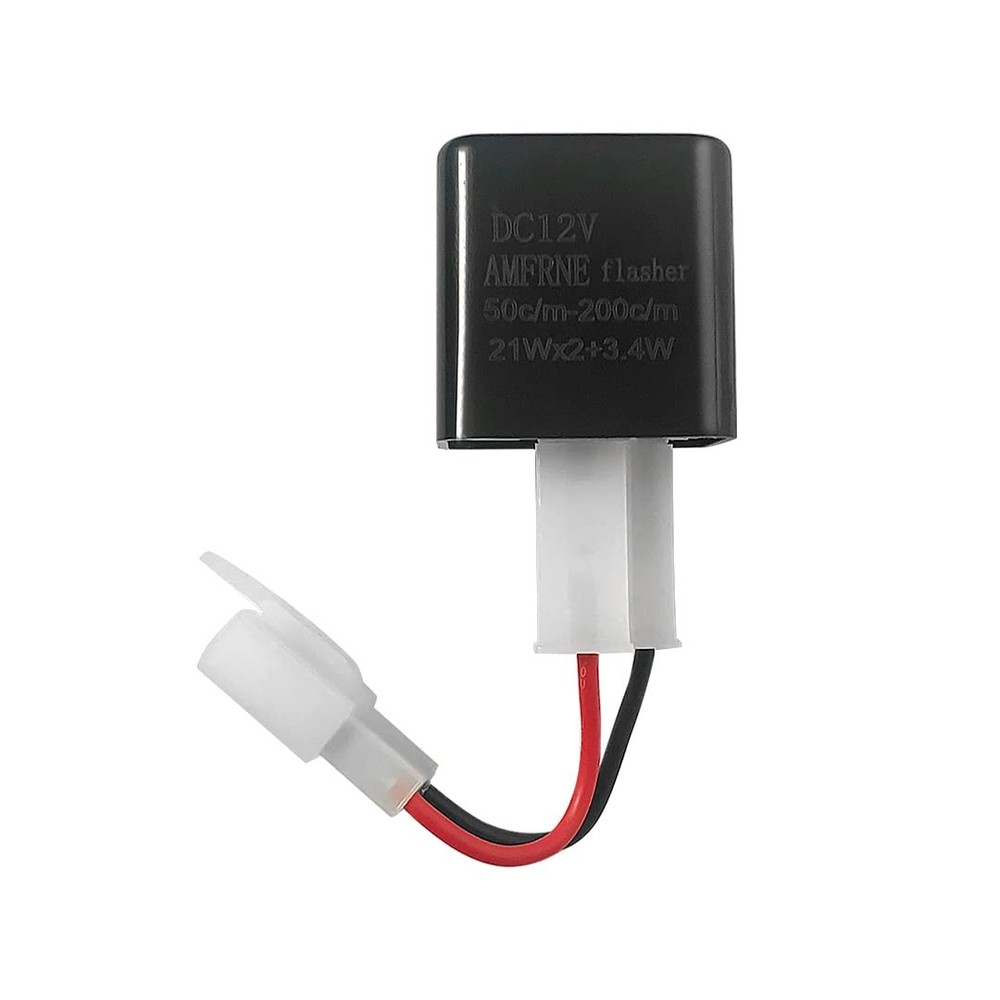 Adjustable 2-Pin Electronic LED Flasher Relay for Motorcycles Fix Turn...