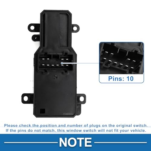 Power Window Switch Front Right Passenger Side Window Control Switch for Honda