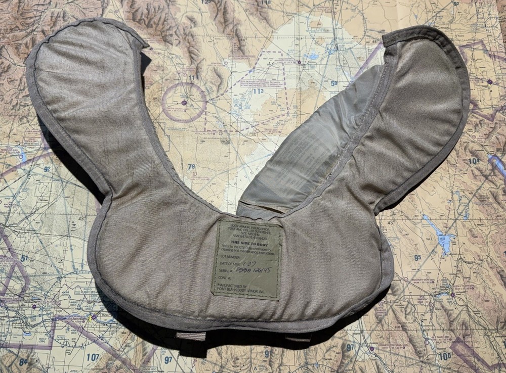 DCU Camouflage Yoke And Collar Neck Protector Fragmentation Soft Armor / Medium
