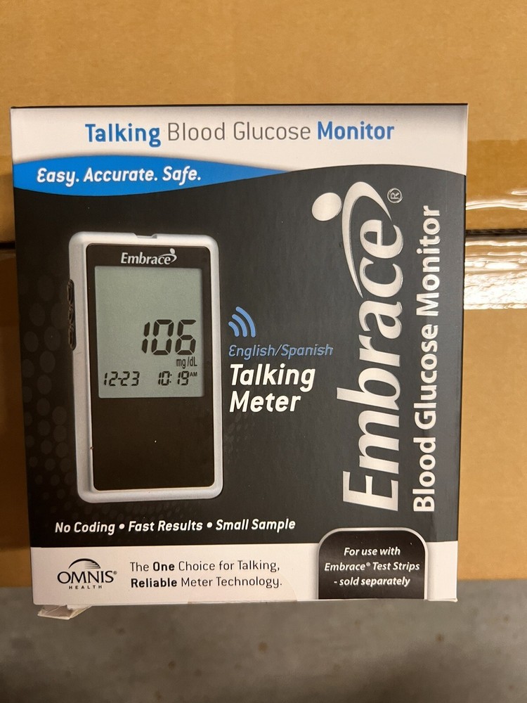 Embrace No-Code Talking Blood Glucose Meter System. 25% OFF.