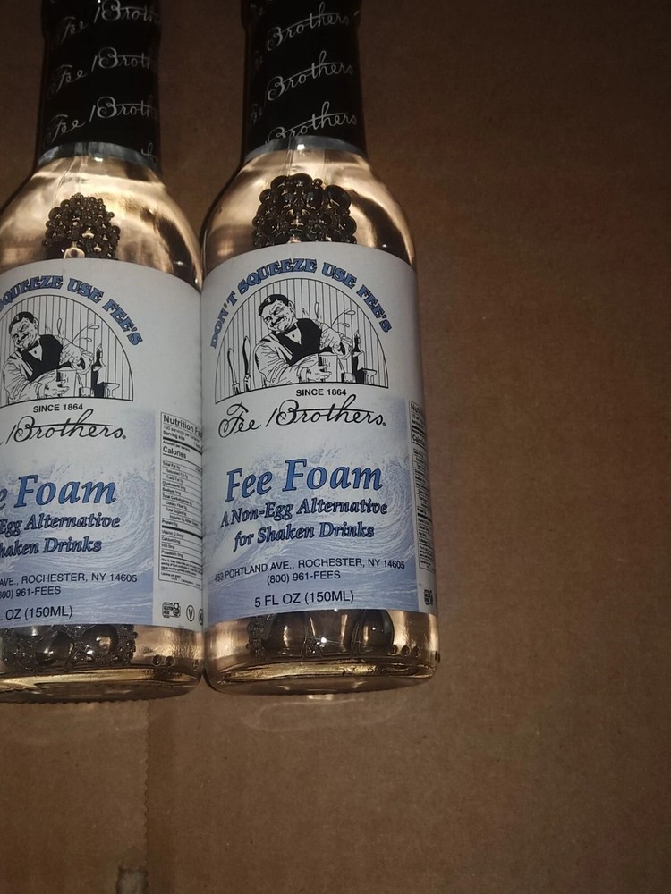 Fee Brothers Fee Foam (5 Pack) A Non-Egg Alternative for Shaken Drinks