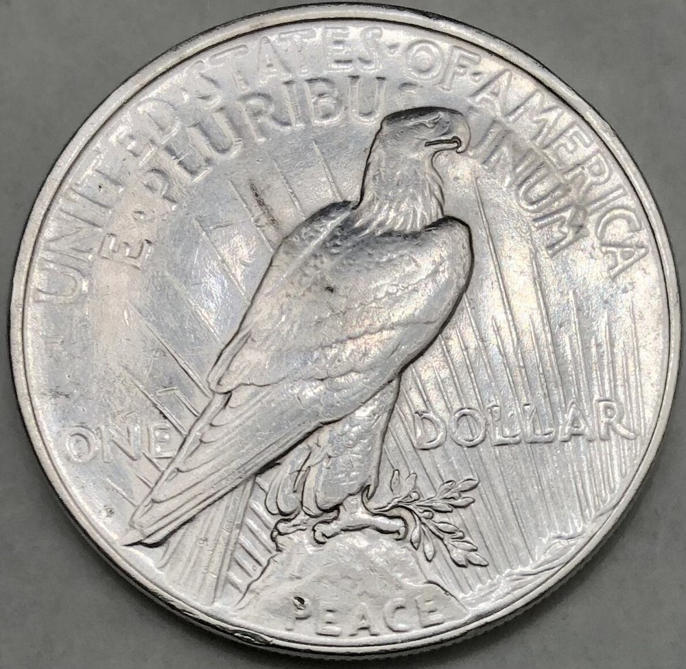 1927-D Peace Silver Dollar AU Details