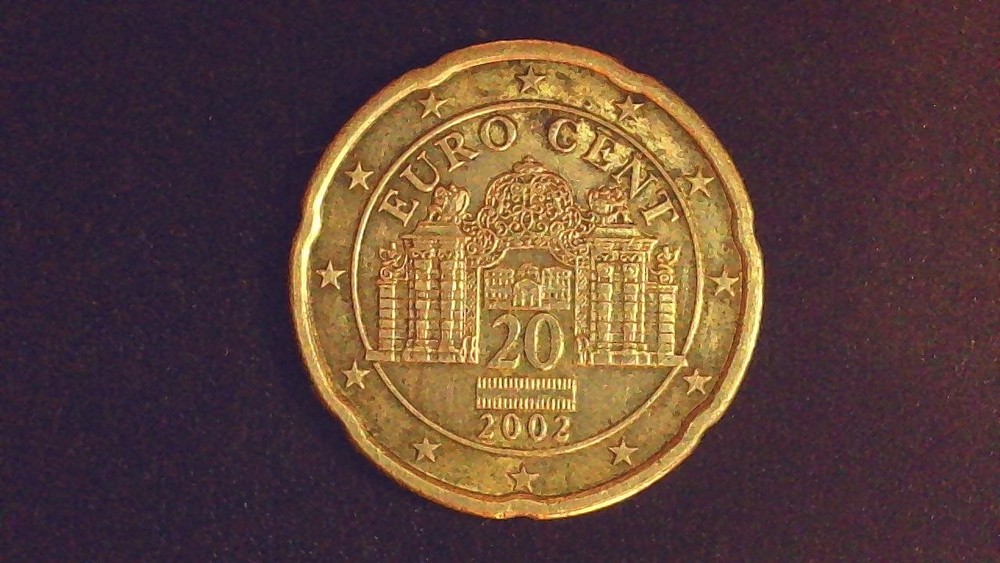 2002 20 EURO CENT COIN AUSTRIA- EXCELLENT COND.