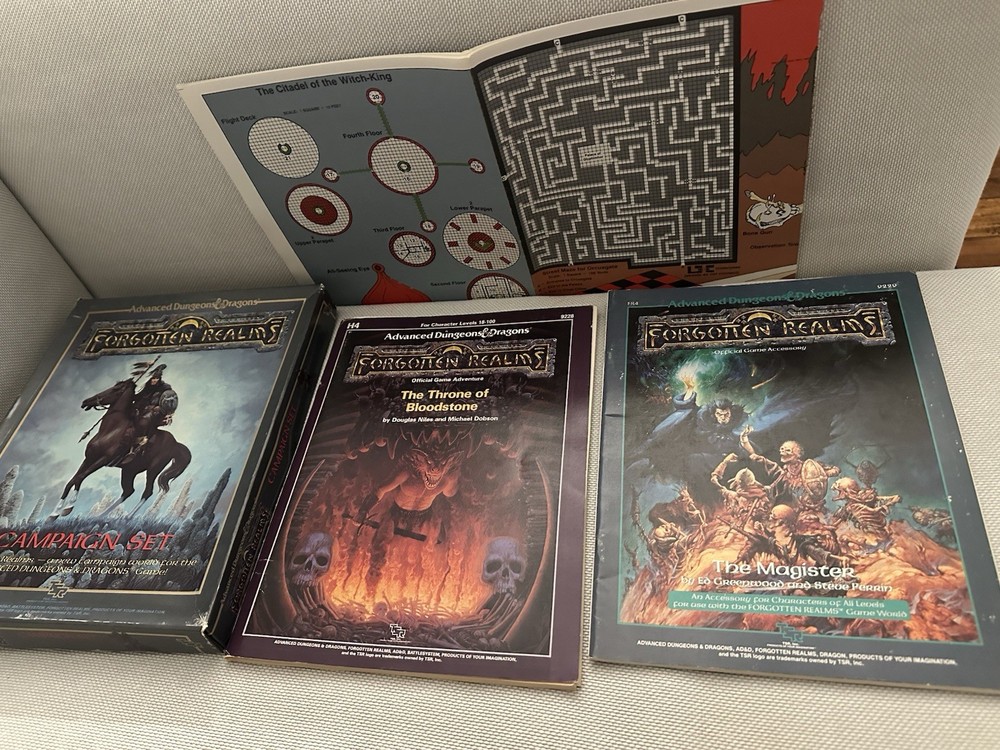 Complete Forgotten Realms Campaign Set + 2 Modules | AD&D | Throne + Magister