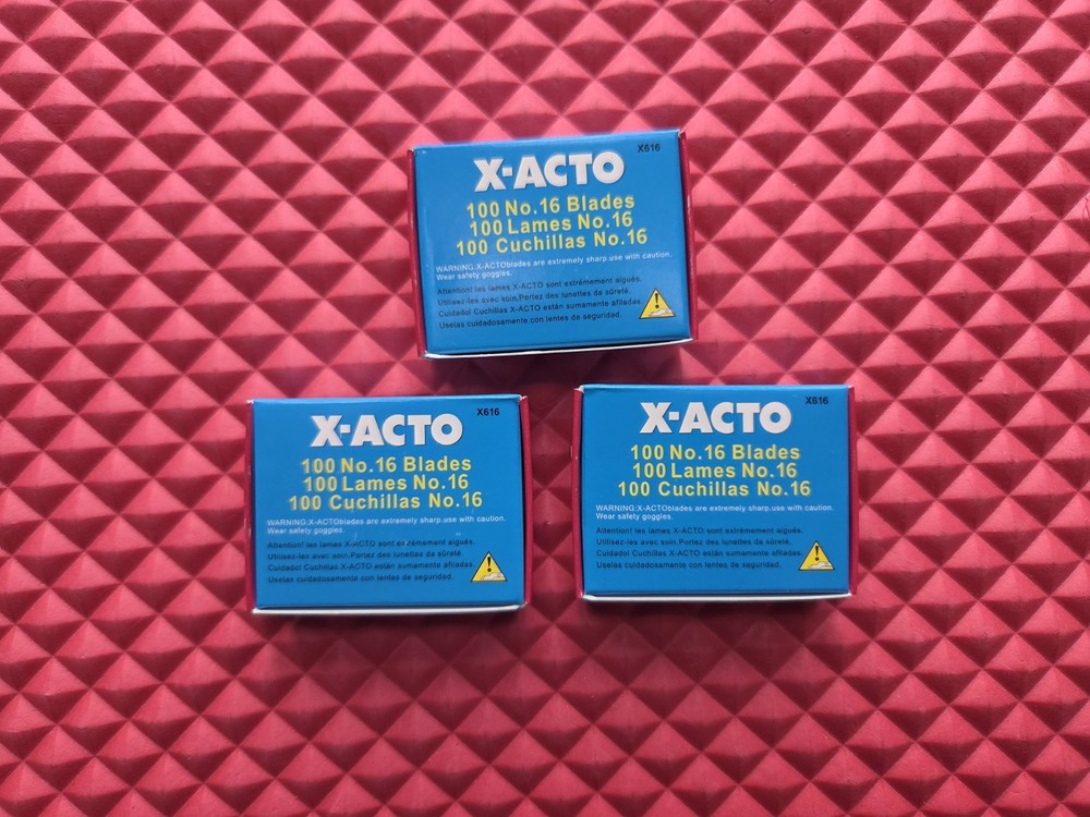 3 X-ACTO® No. #16 Bulk Pack 100 Blades X 3