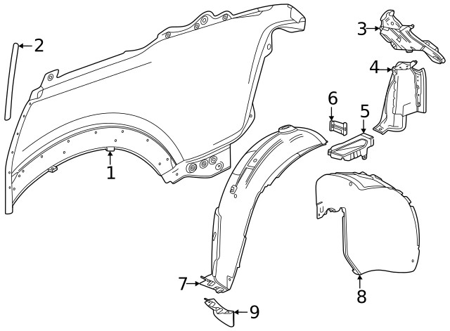 Genuine GM Filler Panel 85590886