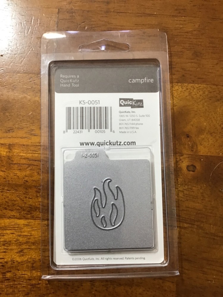 QUICKUTZ CAMPFIRE ……2 .2x2 Die. KS-0051……New