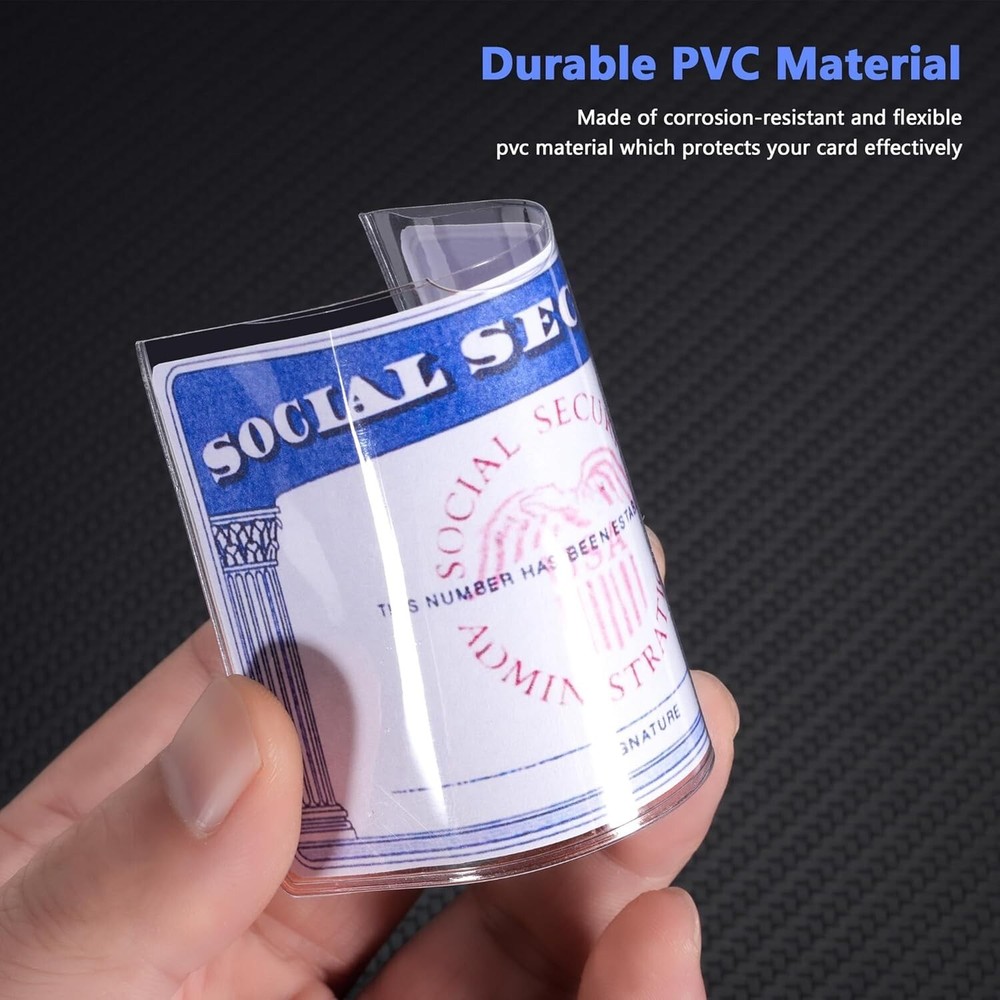 6 Pack Social Security Card Protector/Medicare Card Protector Sleeve
