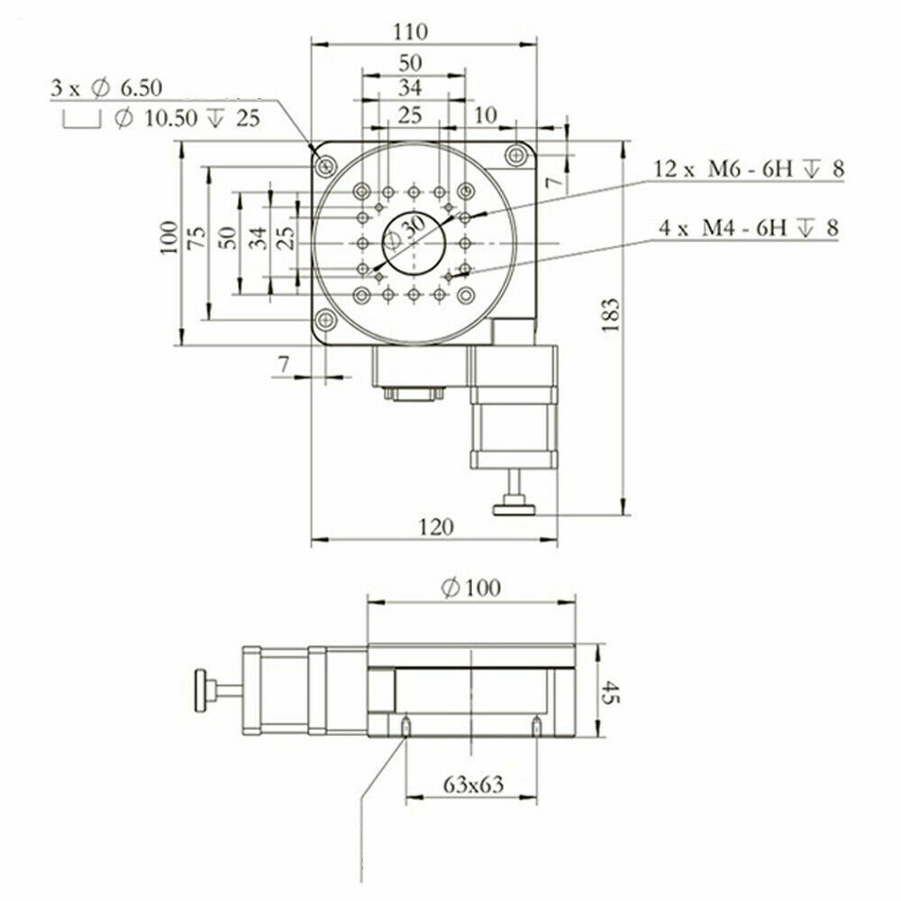 360° Motorized Rotary Stage Electric Rotating PlatFitm Optical Motorized Stage
