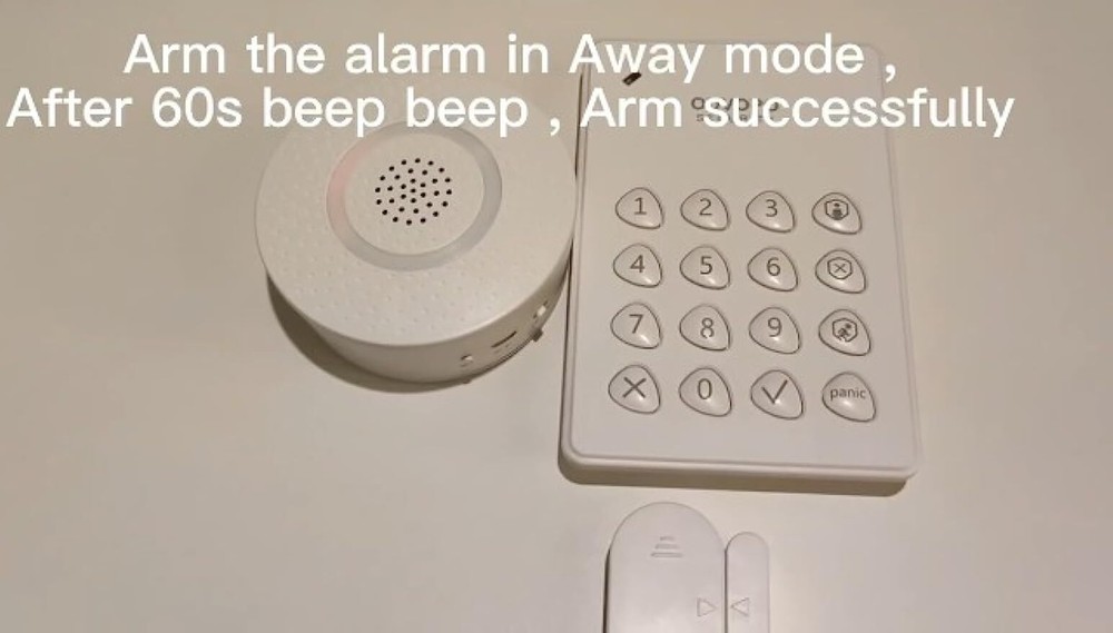 Alarm 7-Piece Home Security Kit – Wireless System With Motion Sensor & Keypad US