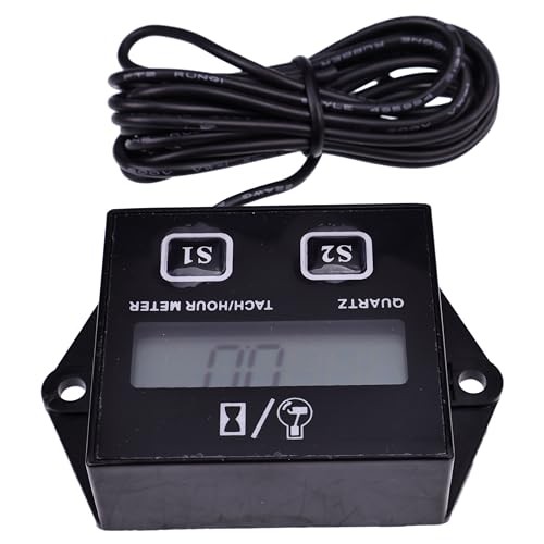 Motorcycle Tachometer Timer Mower Digital Display Chainsaw Engine Multi