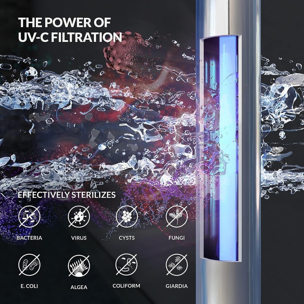 ALTHY Whole House Ultraviolet Water Sterilizer Filter System 12GPM + Flow Switch