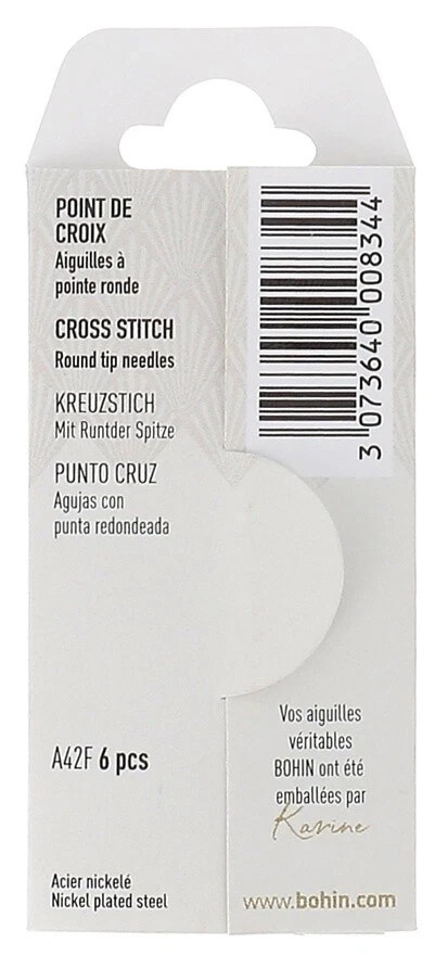 Bohin Canvas Hand Needles-Size 22 6/Pkg 0080-834